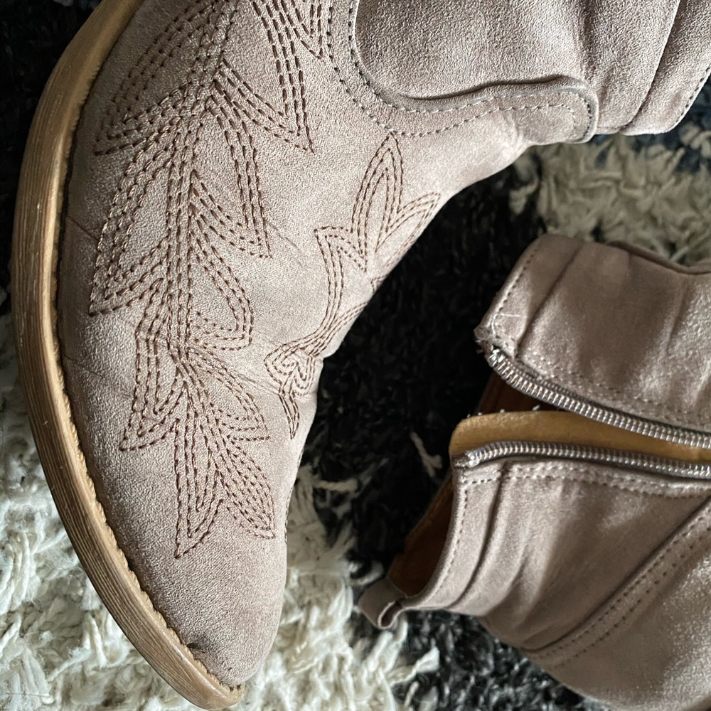 Beige booties - Picture 3 of 7
